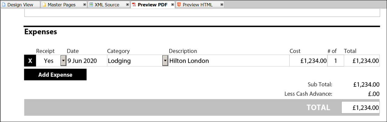 A Designer form with the locale set to English (United Kingdom)