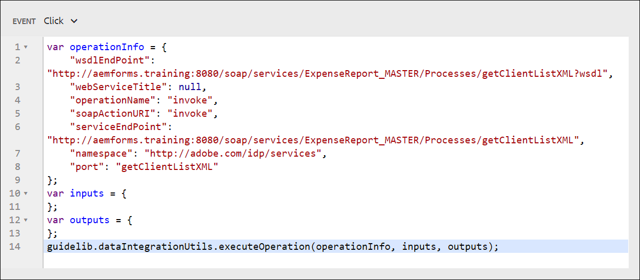 AEM Forms web service calls