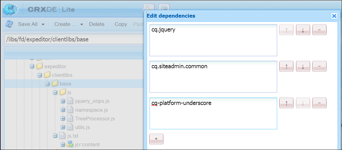 CRX updates to fix the Expression Editor error